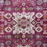 Handmade wool and silk carpet Kazakhstan 204x126 cm