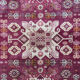 Handmade wool and silk carpet Kazakhstan 204x126 cm