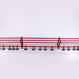 Mega long wall coat rack spage age the length is 3.50 meters, 1970s