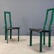 Italian Model Regia dining chairs by Antonello Mosca for Ycami, 1980s