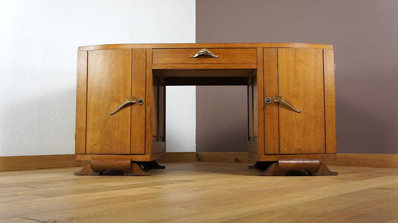 Bureau Art-Déco galbé 1930-1940