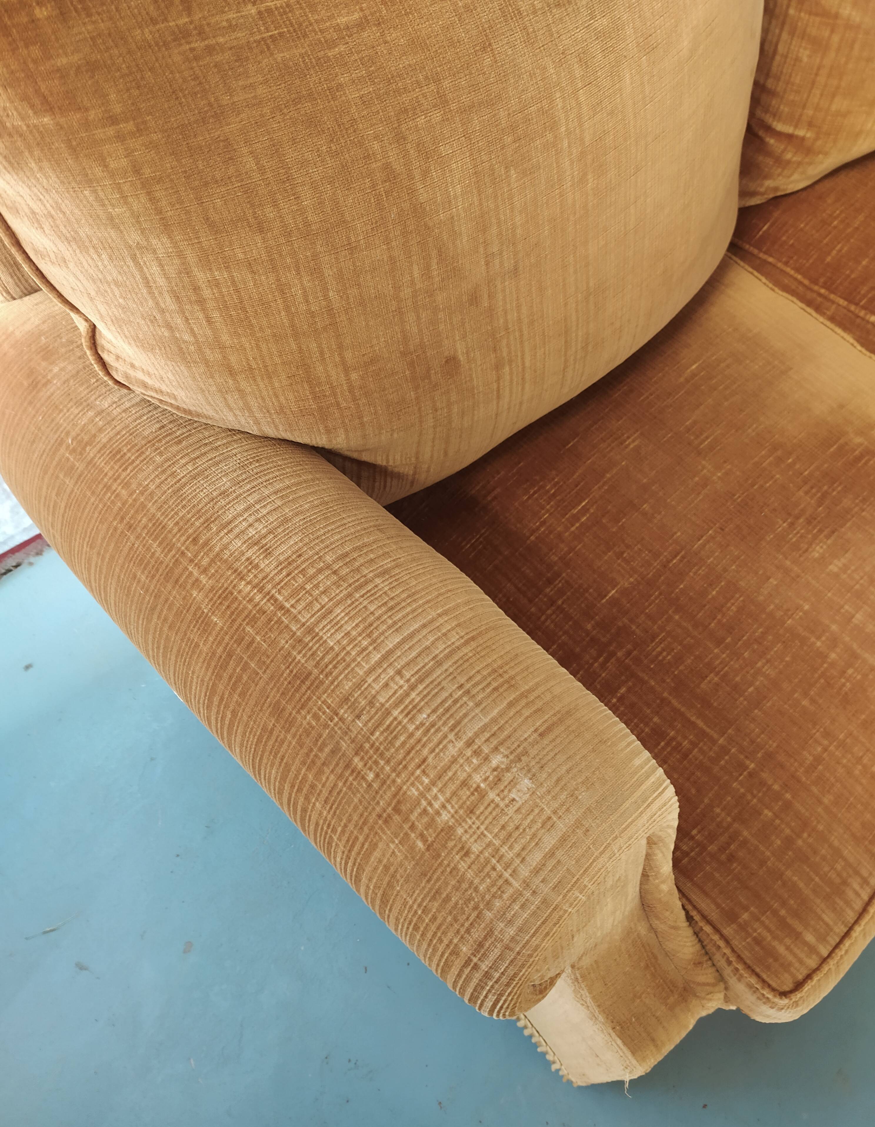 Vintage velvet sofa