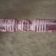 Rocking-chair vintage 50 in pink patina wood