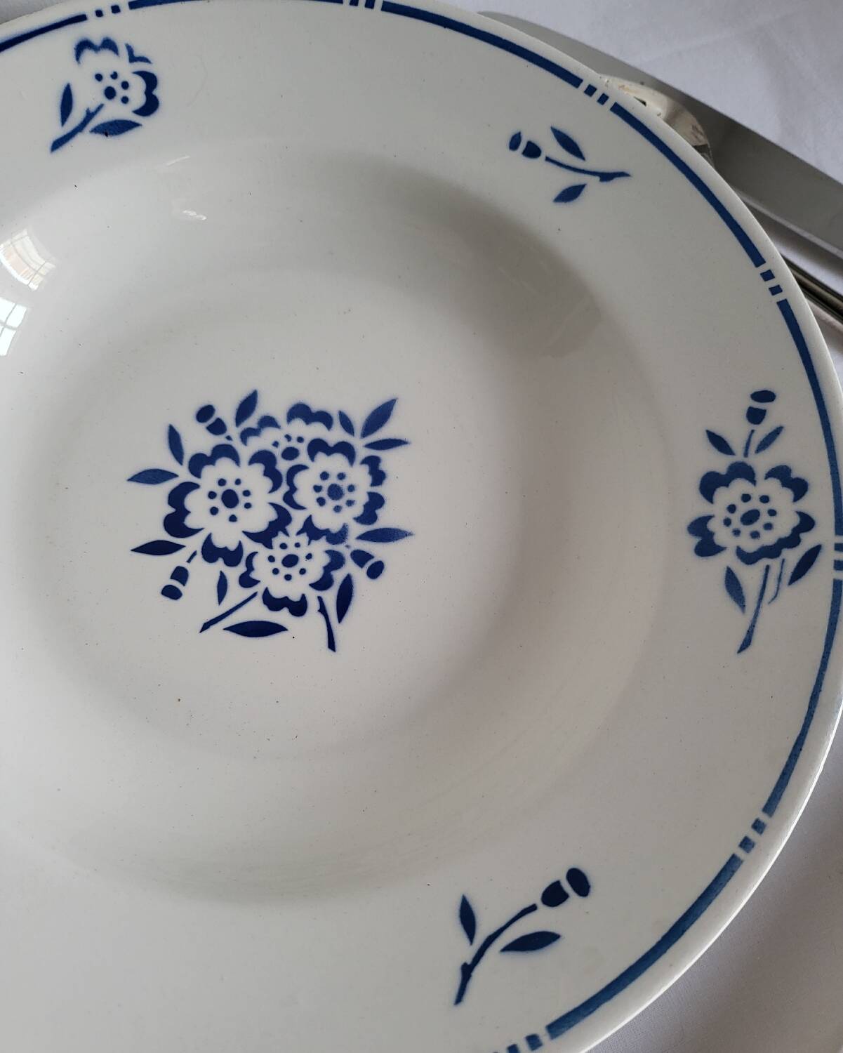 4 Deep Plates in earthenware Moulin des Loups & Hamage model Lucien