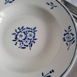 4 Deep Plates in earthenware Moulin des Loups & Hamage model Lucien