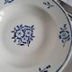4 Deep Plates in earthenware Moulin des Loups & Hamage model Lucien