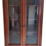 Solid cherry display cabinet