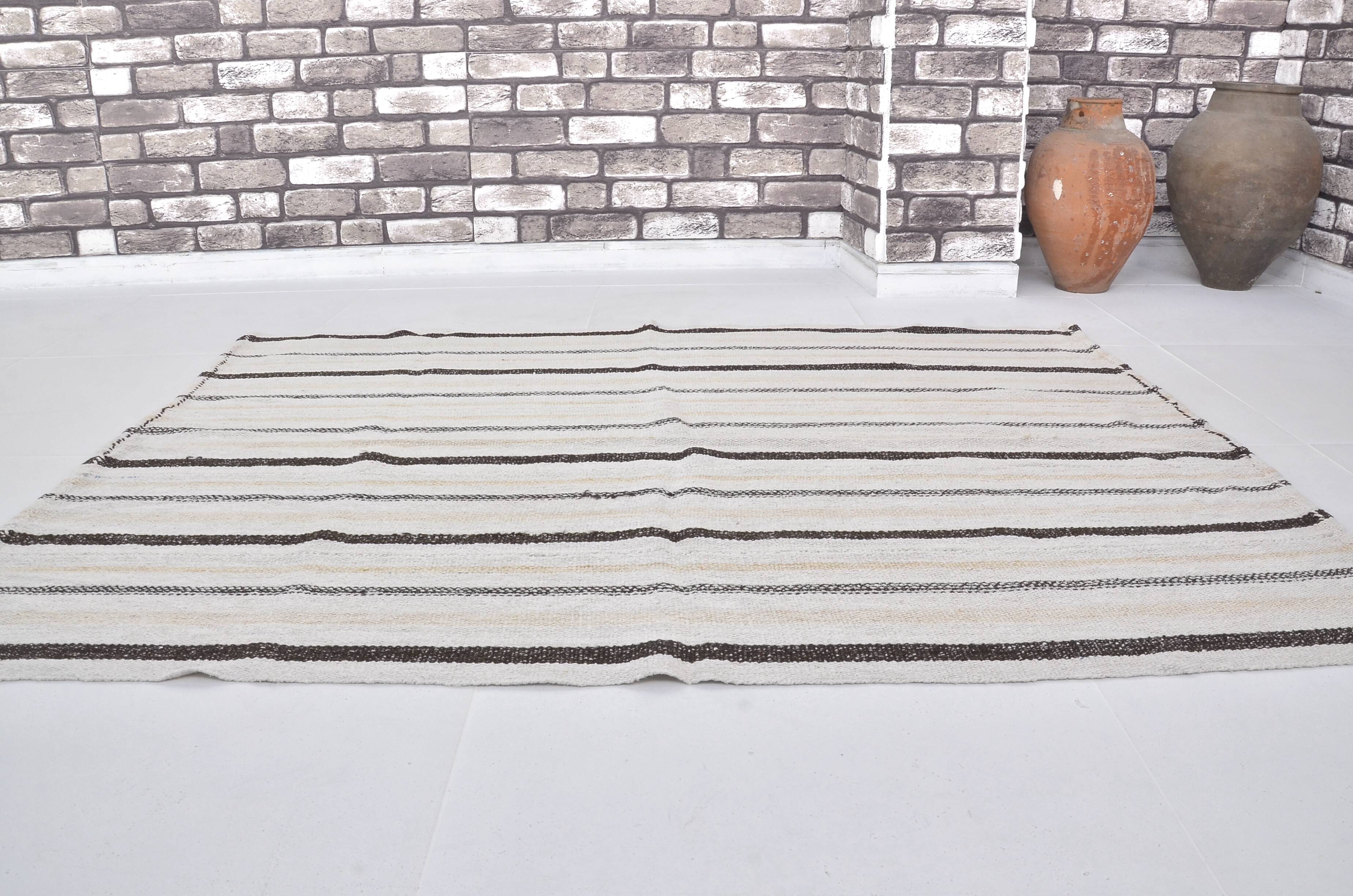 Decorative Anatolian Handwoven Hemp Kilim sku 3659