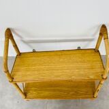 Rattan wall shelf 60s