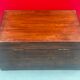 Wooden box with its key, vintage decoration