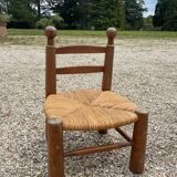 Brutalist chair attributed to Charles Dudouyt