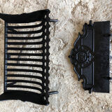 Old fireplace fireplace cast iron removable plate