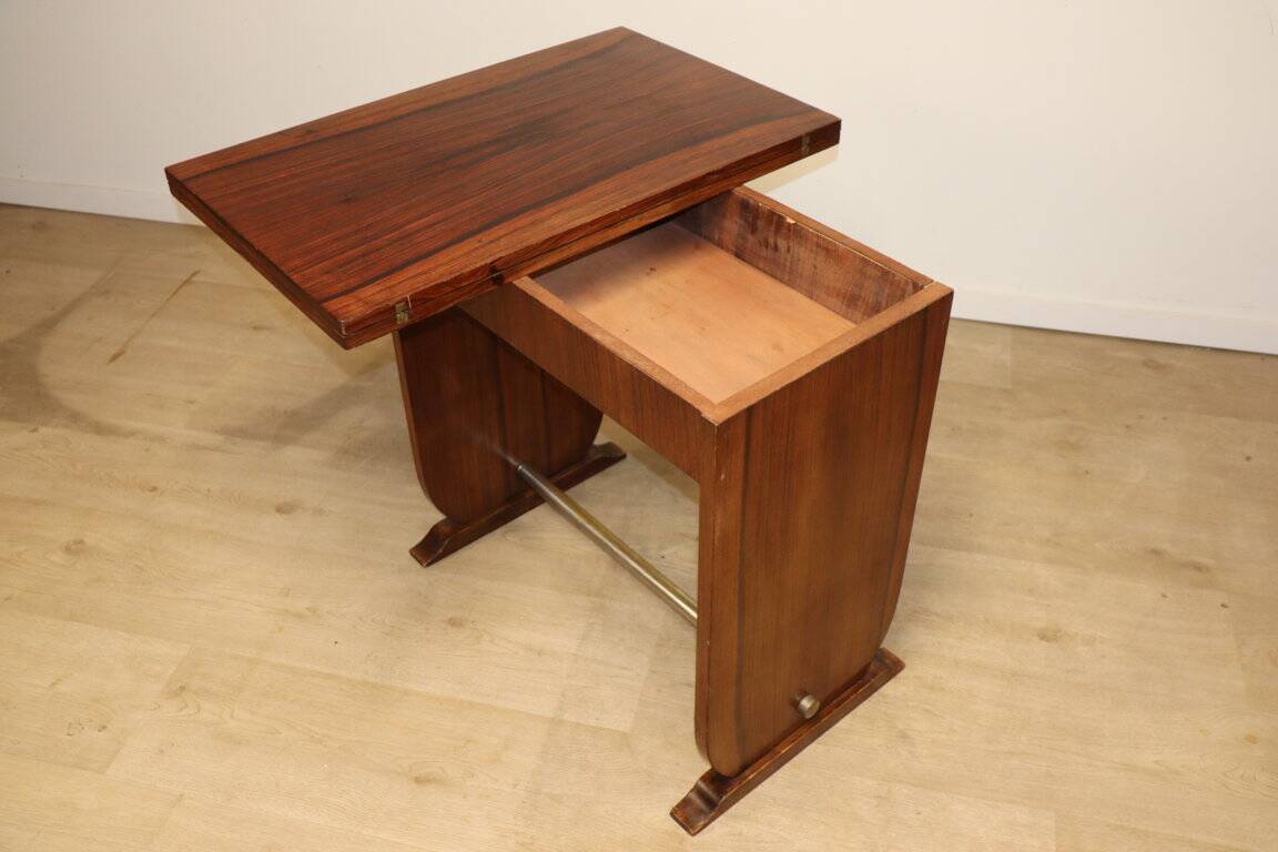 Art Deco "Portefeuille" table in rosewood - 1950
