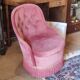 Pink toad armchair