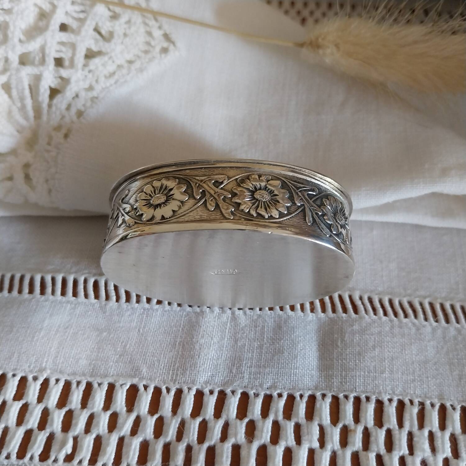 Antique small silver-plated art nouveau box