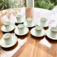 Set de 8 tasses à café en porcelaine de Sologne