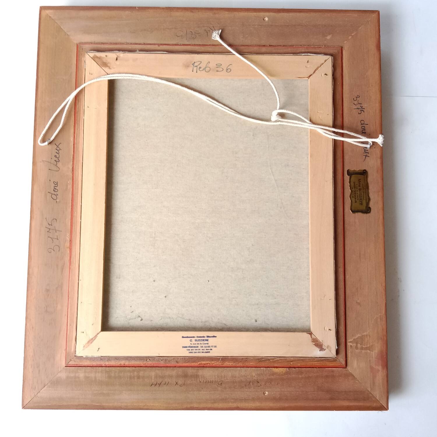 Bouquet of Red Flowers Still Life Canvas signed Golden Frame 54 x 62 cm