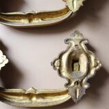 Pair of handles XIXth bronze