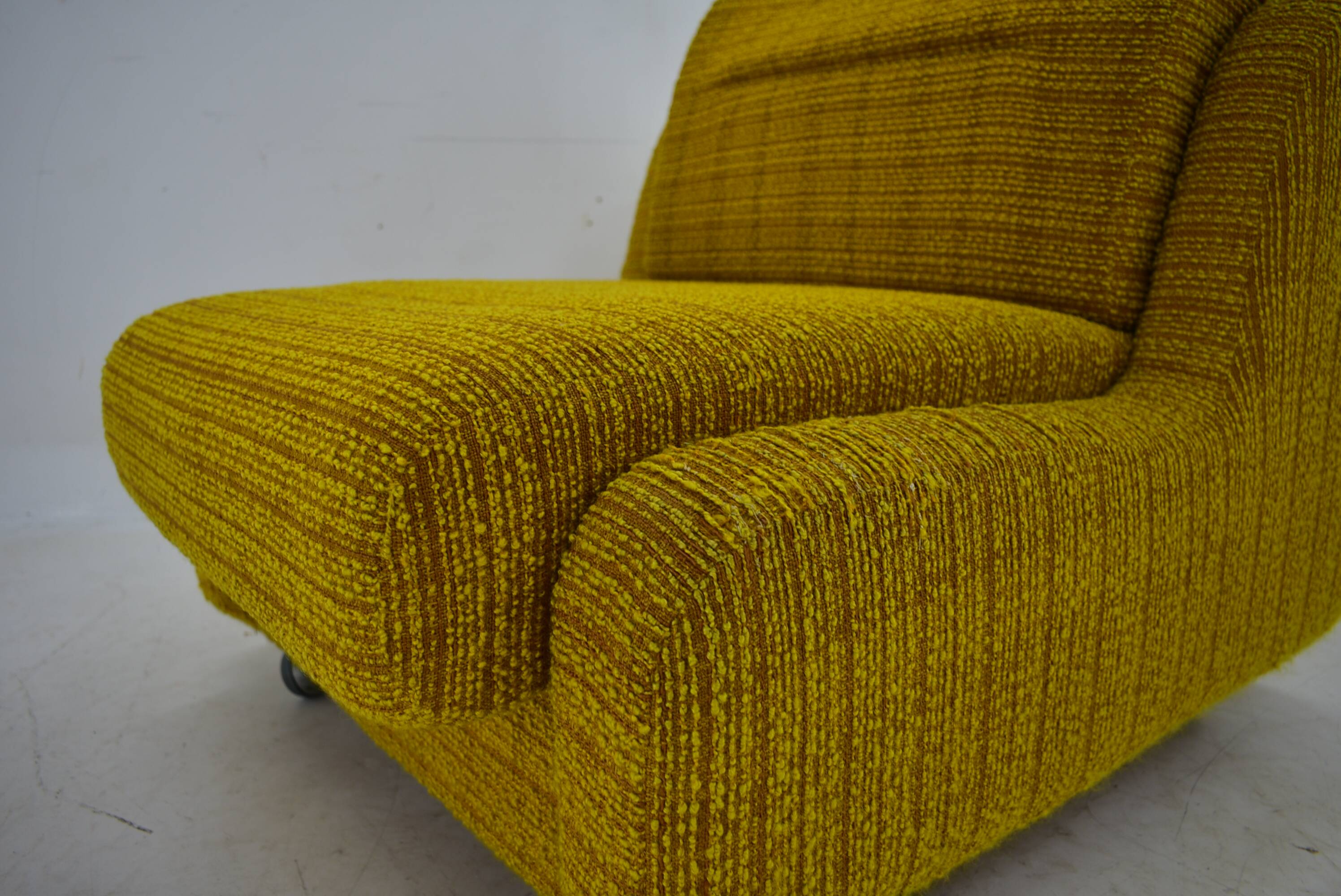 1970s architect Milan Čeček Armchair Apolo 92 for Interiér Praha , Czechoslovakia