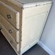 Vintage patinated wood chest of drawers