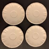 4 cups and 4 sous cups Digoin Sarreguemines, 1920
