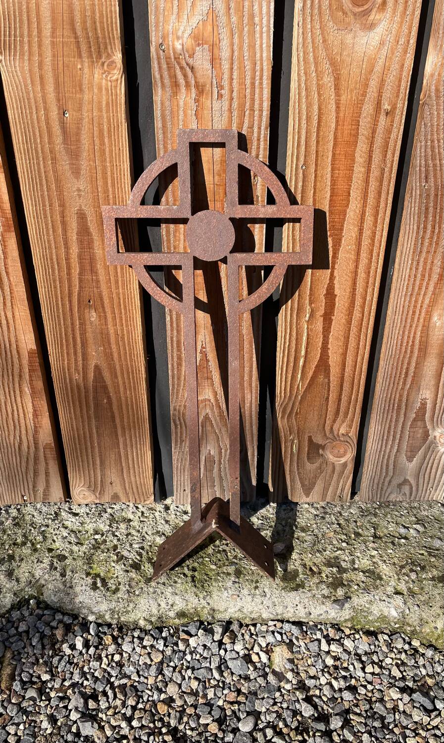 Large religious Celtic cross