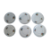 Set of six sub-cups or dessert plates