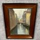 Giuseppe VIGANO: oil on canvas view of Venice circa 1930-1940