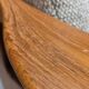 Fauteuil lounge scandinave en teck massif & ottoman 60/70
