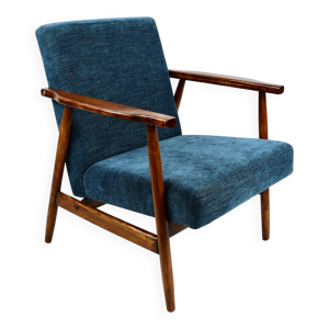 fauteuil vintage, années - bleu