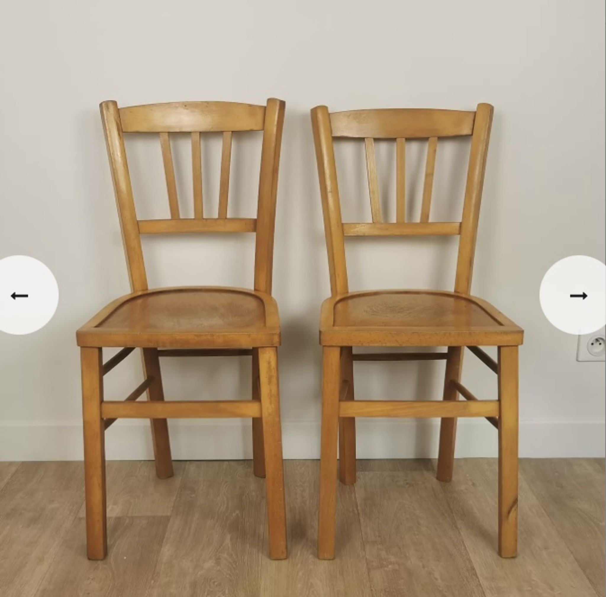 Lot de chaises bistrot  Luterma