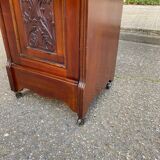 Wooden coal cabinet side table accent table
