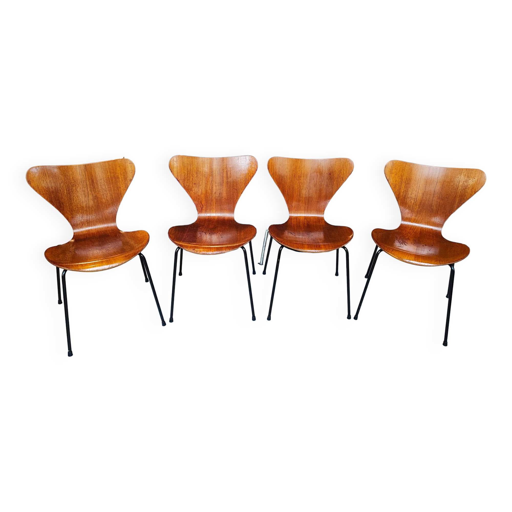 4 Butterfly chairs 3107 Arne Jacobsen 1971