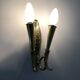 Pair of wall lights, Italy 1950s