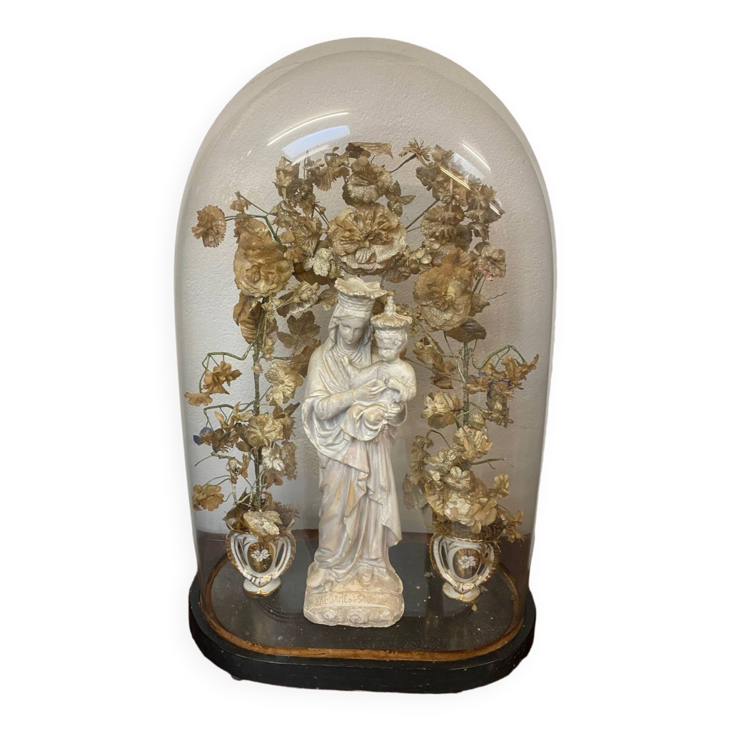 2 Cloches En Verre Avec Base - 12x12x11,5 Cm, Protection Poussière, Pour Fleurs, Souvenirs, Décorations