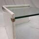 Italian sidetable Set, marble and glass