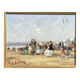 Francis CRISTS, Lively Beach, Oil On Canvas
