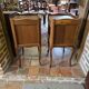 Pair of Louis XV style oak bedside tables