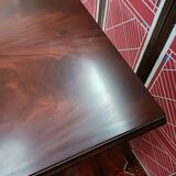 English style sideboard in mahogany veneer with liftable top