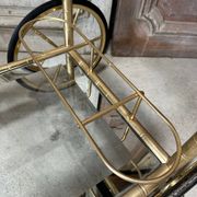 Vintage gold bar cart