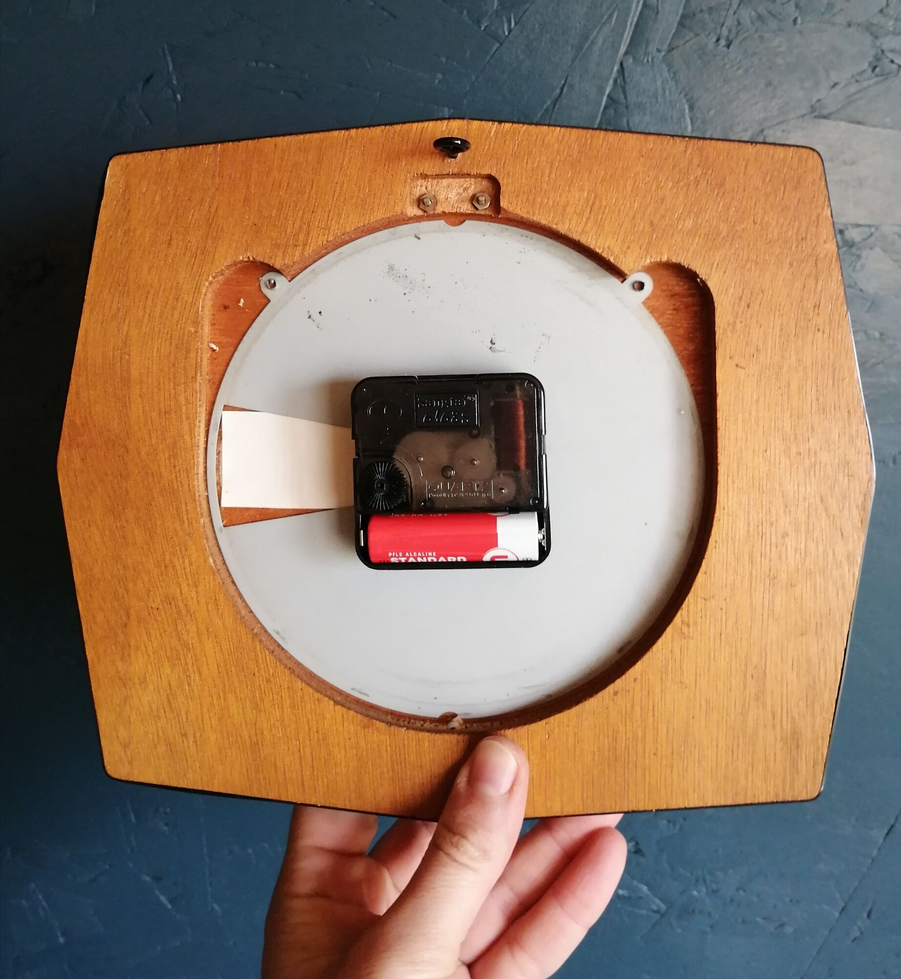 Horloge vintage pendule murale "vedette noir & blanc"
