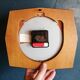 Horloge vintage pendule murale "vedette noir & blanc"