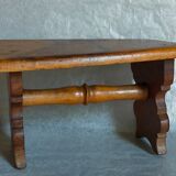 Footrest stool made of old wood