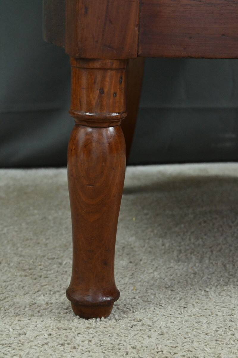 Mahogany Gondola Armchair, Empire Style – 19th Century