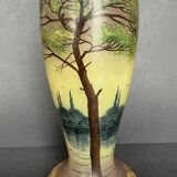 Vase en verre émaillé