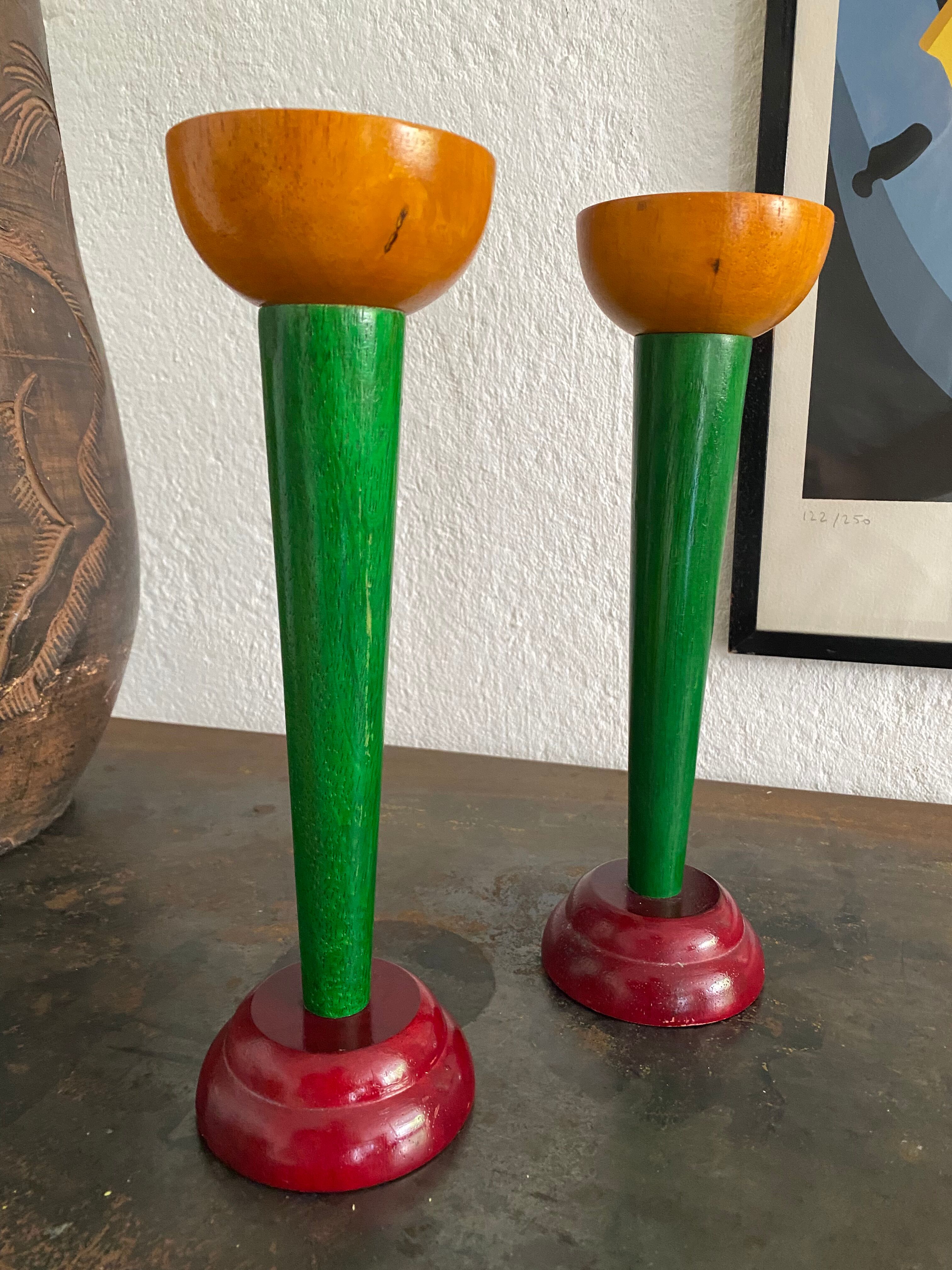 Pair of vintage Ikea candle holders