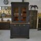 2-part, 2-door, 2-drawer pine sideboard from the 1900s