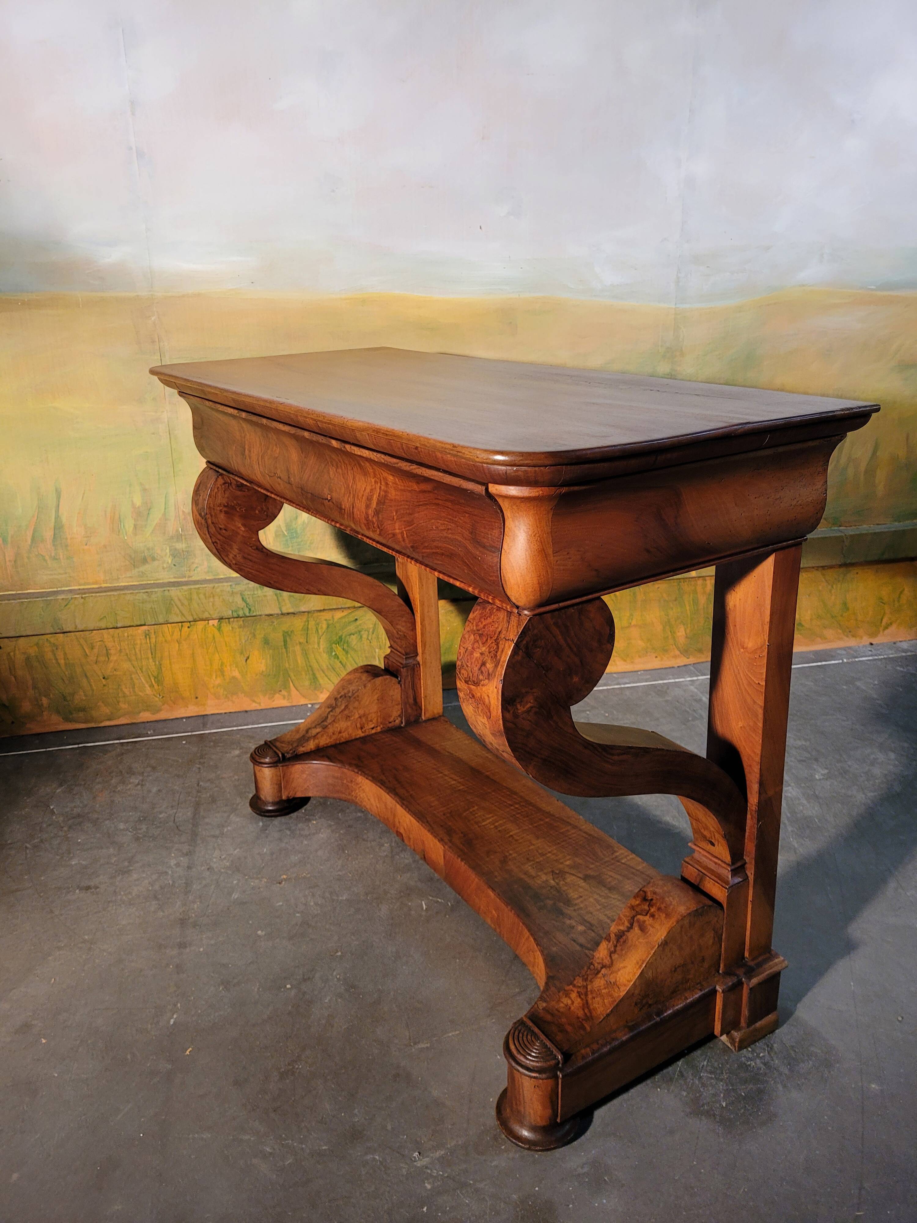 Restoration period mahogany console