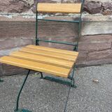 4 chaises de jardin terrasse pliantes vintage