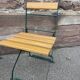 4 chaises de jardin terrasse pliantes vintage